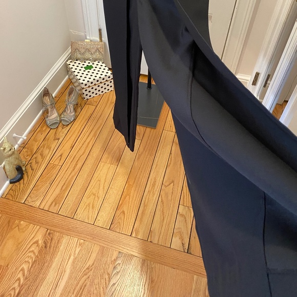 VENUS One Shoulder Wide Leg Black Jumpsuit - Size 6 - Picture 9 of 16